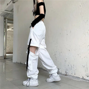 Cargo Streetwear Pants Elastic Waist Pants