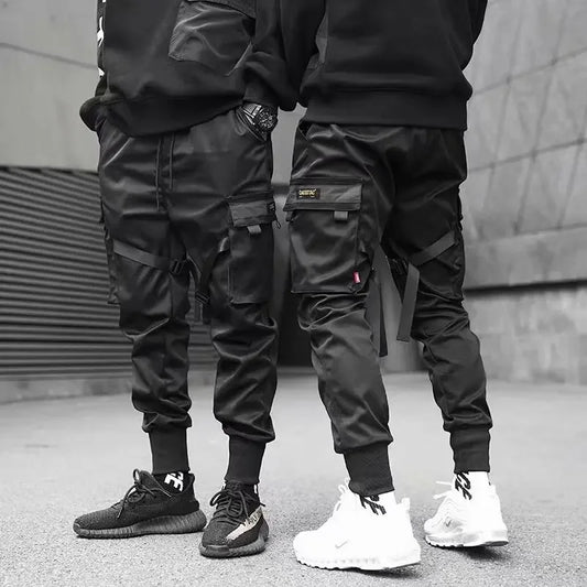 Men's Loose-fit  Multiple Pockets cargo pants Casual Style Streetwear