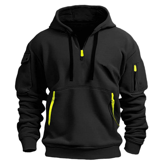 Multi Pocket Pullover Hoodie