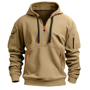 Multi Pocket Pullover Hoodie