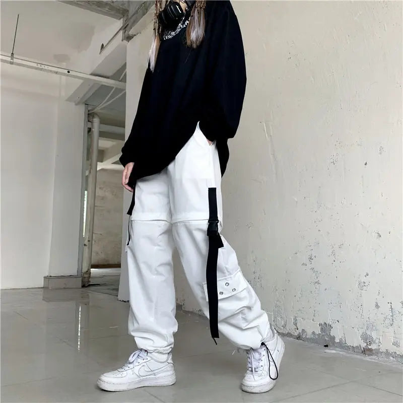 Cargo Streetwear Pants Elastic Waist Pants