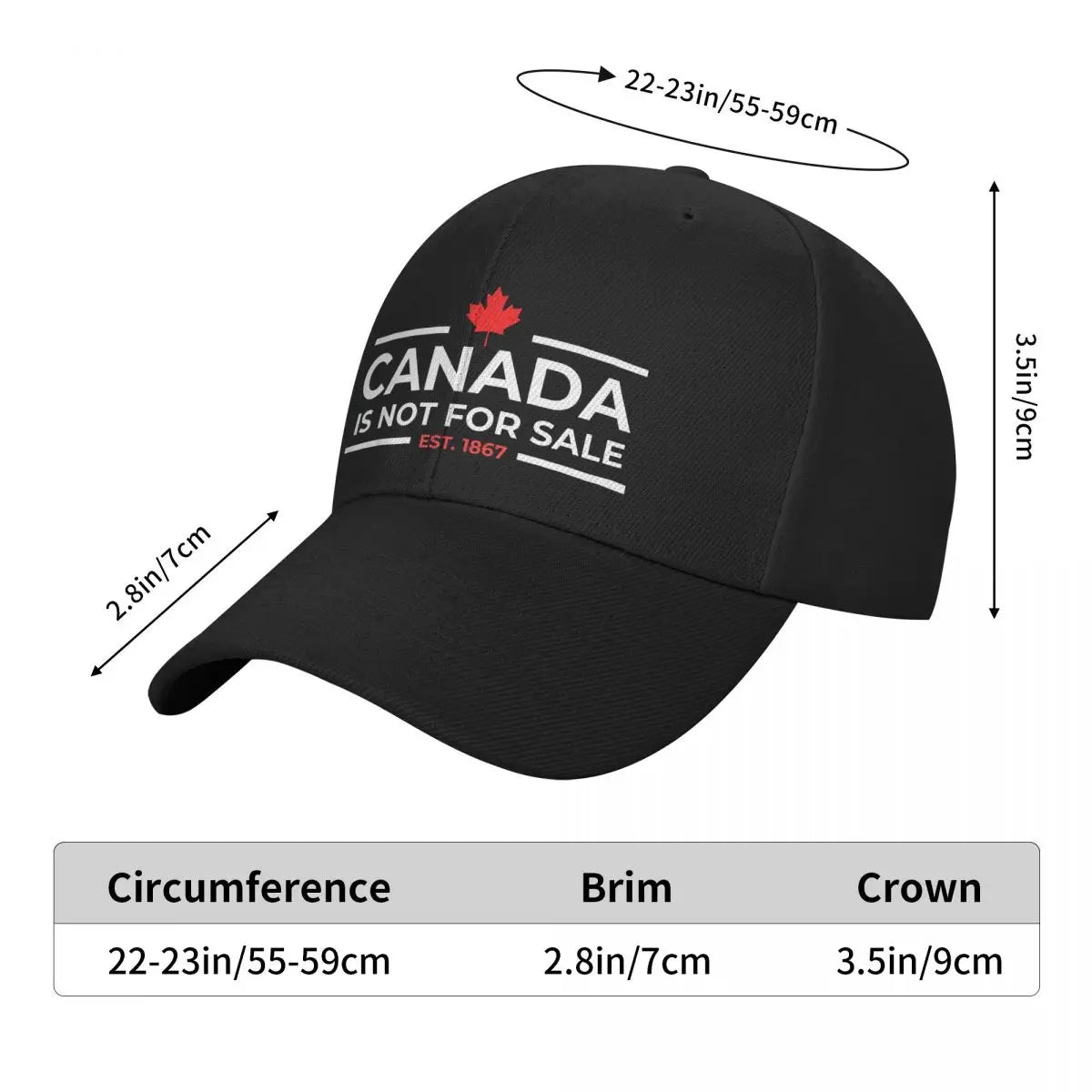 Canada Is Not For Sale Baseball Cap