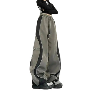 Women Drawstring  Wide Leg  Baggy  Sweatpants