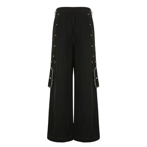 Gothic Women Pants Techwear Hippie Baggy