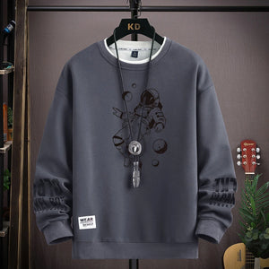 Cool Moon Print Sweatshirt