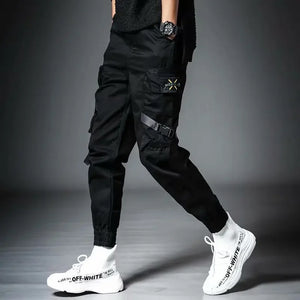 Men's Loose-fit  Multiple Pockets cargo pants Casual Style Streetwear