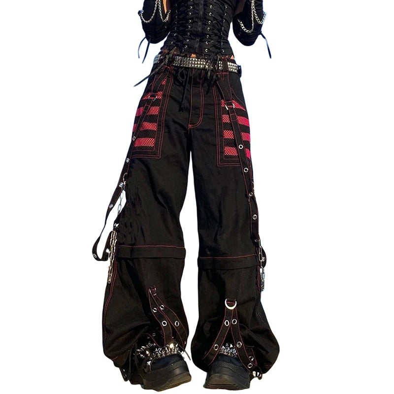 Gothic Women Pants Techwear Hippie Baggy