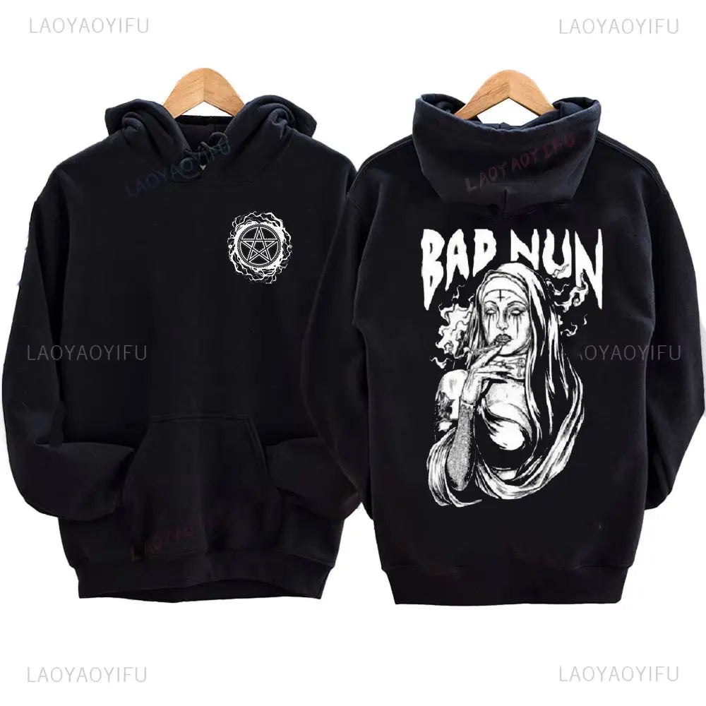 The Bad Nun Satan Hoodie