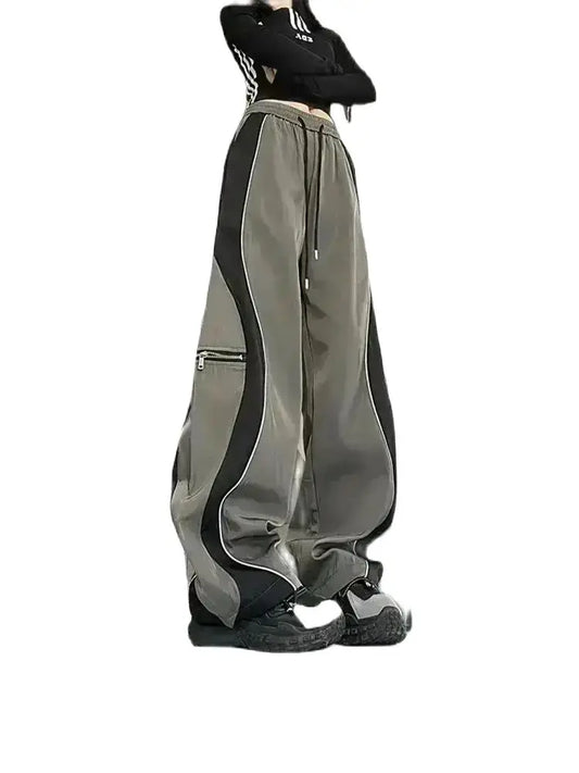 Women Drawstring  Wide Leg  Baggy  Sweatpants