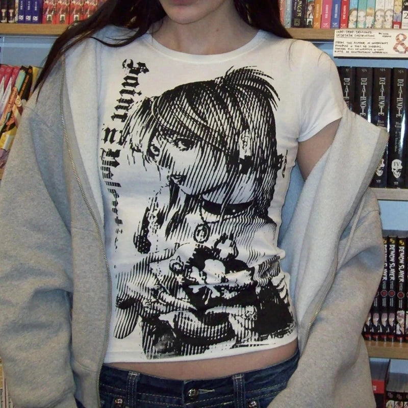 90's anime Woman's Top