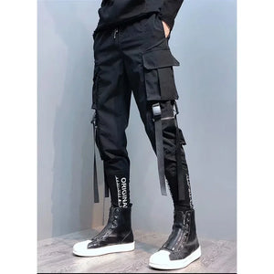 Men's Loose-fit  Multiple Pockets cargo pants Casual Style Streetwear