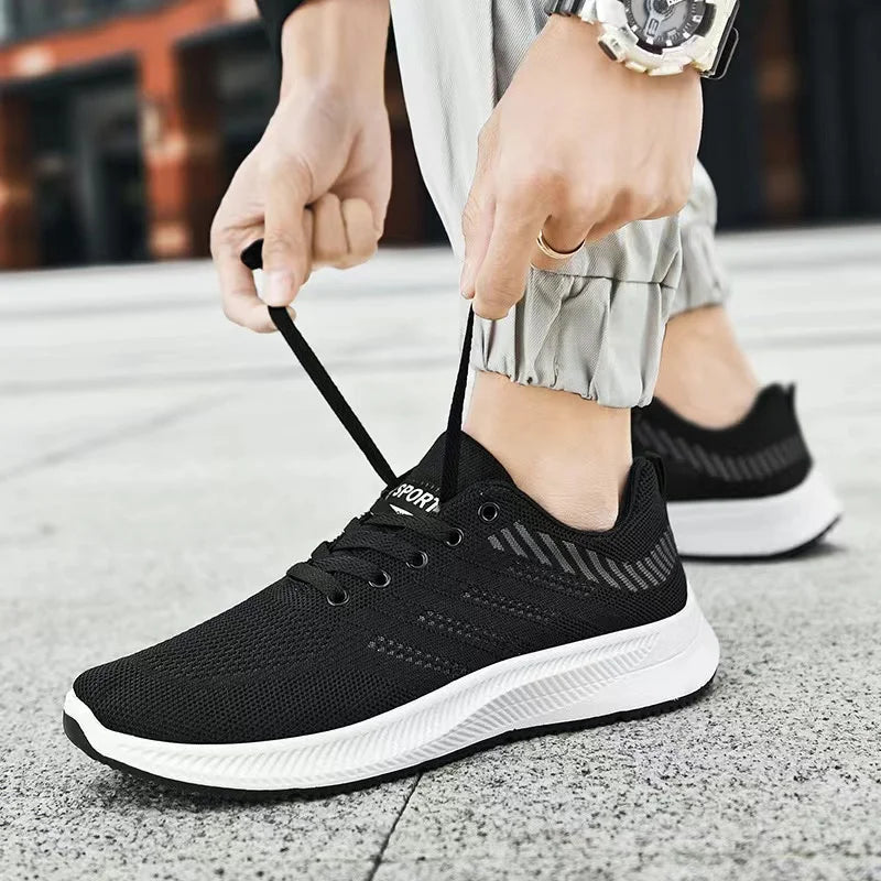 Men’s Lightweight Vulcanized Running Shoes – Breathable & Stylish Sneakers