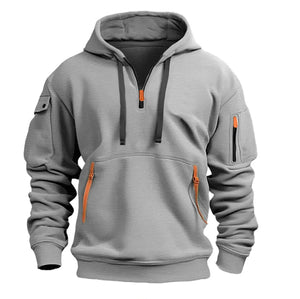 Multi Pocket Pullover Hoodie