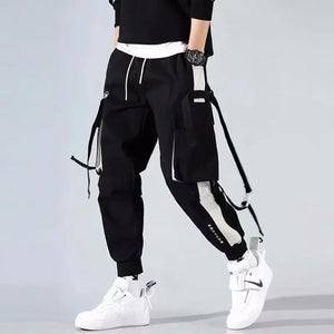 Men's Loose-fit  Multiple Pockets cargo pants Casual Style Streetwear