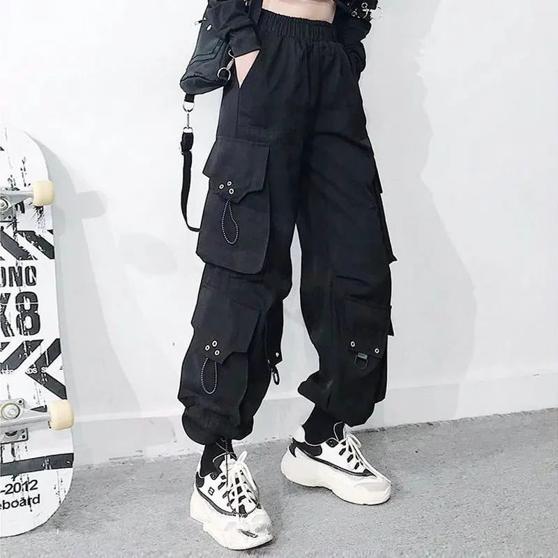 Cargo Streetwear Pants Elastic Waist Pants